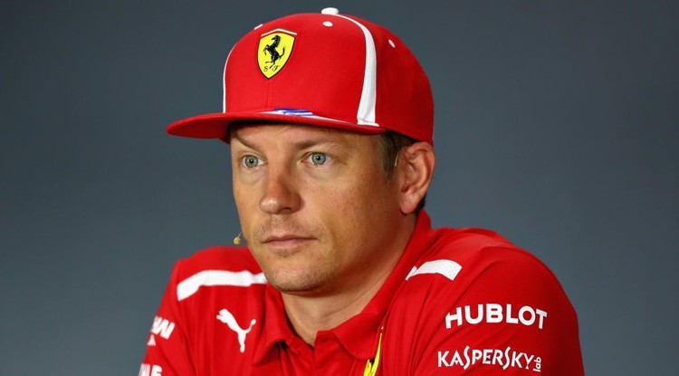 Kimi még a Ferrari színeiben