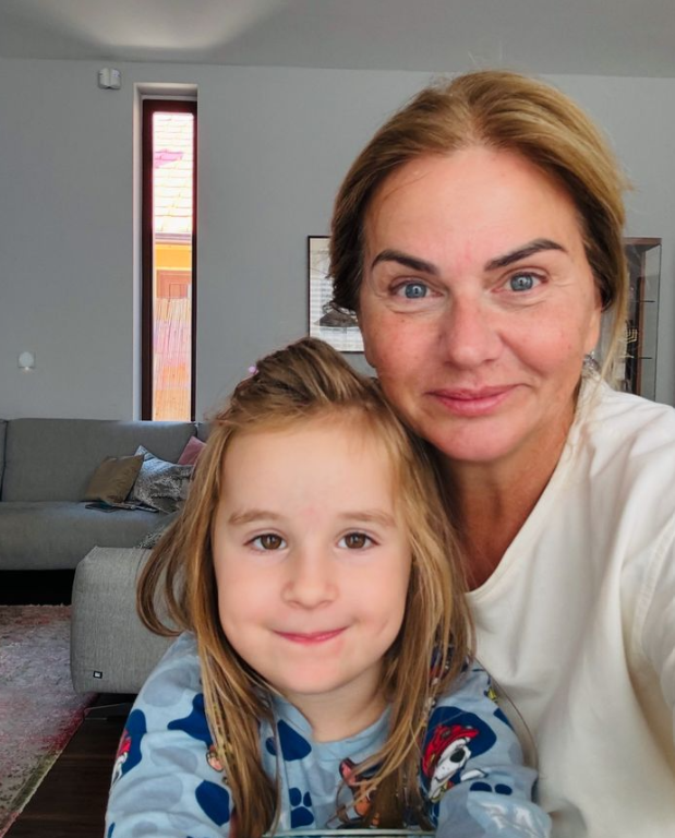 Monika Beňová s dcérkou.