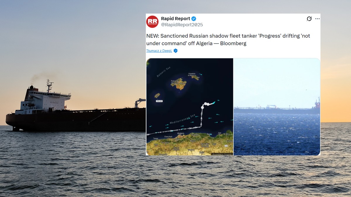 Rosyjski tankowiec z problemami na Morzu Śródziemnym. Może stanowić zagrożenie