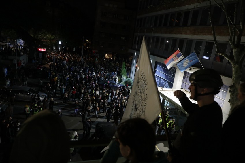 Protest ispred RTS-a