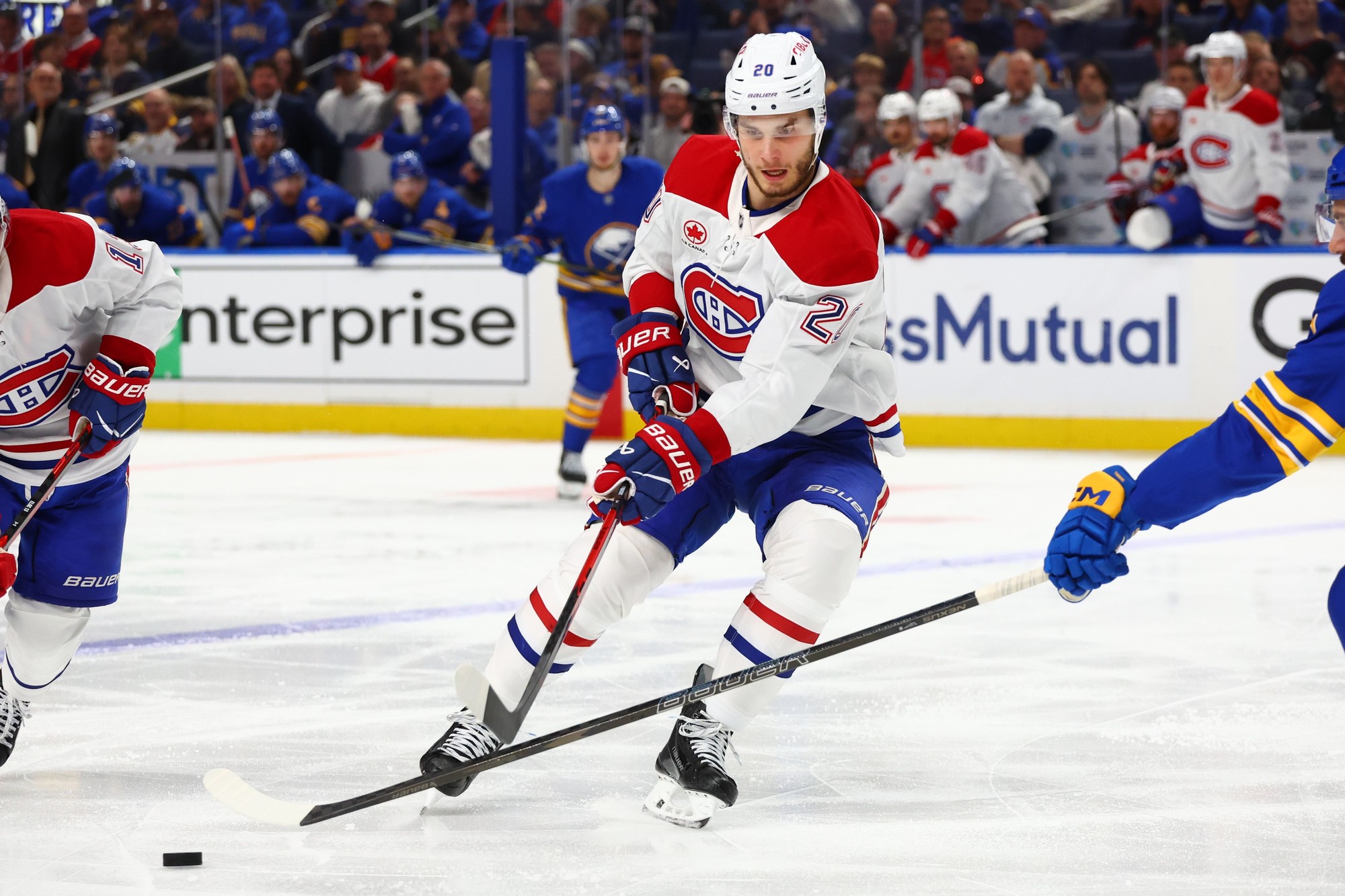Slovenský hokejista Juraj Slafkovský (Montreal Canadiens). 