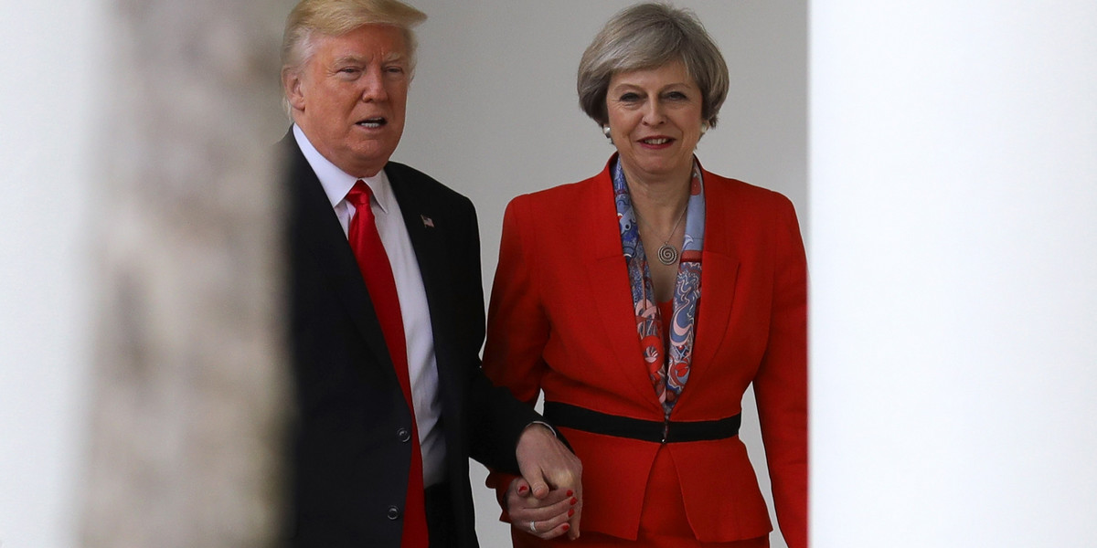 Theresa May jest pierwszym zagranicznym przywódcą, który składa wizytę prezydentowi Trumpowi