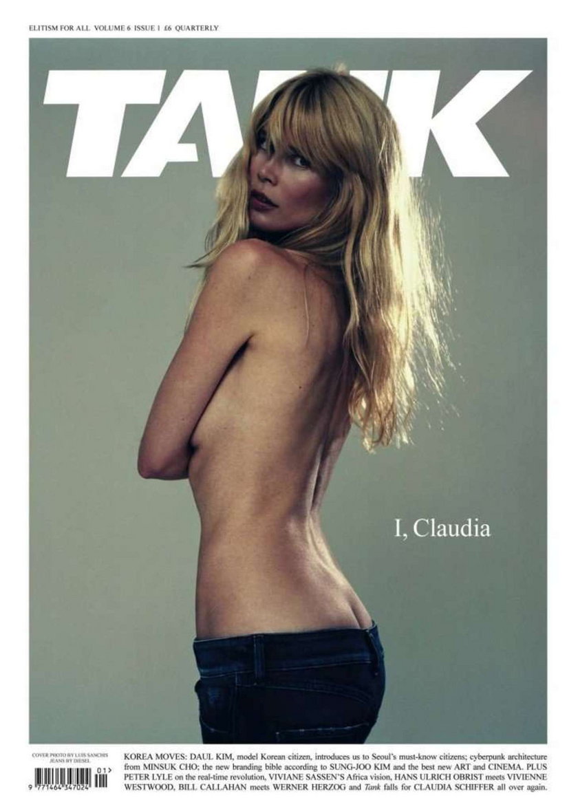 Claudia Schiffer topless. 