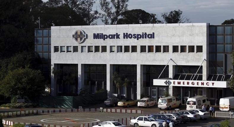 A general view of the Milpark hospital is seen in Johannesburg, January 26, 2011. 