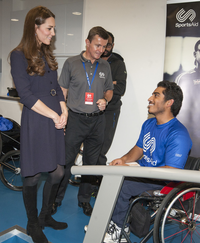 Ciężarna księżna Kate w SportsAid Workshop Londynie