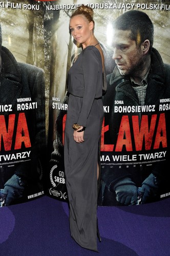 Sonia Bohosiewicz na premierze 'Obławy'