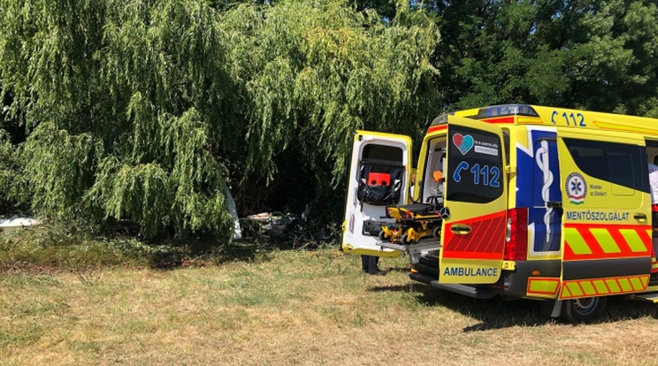 A pilóta súlyosan megsérült /Fotó: Police.hu