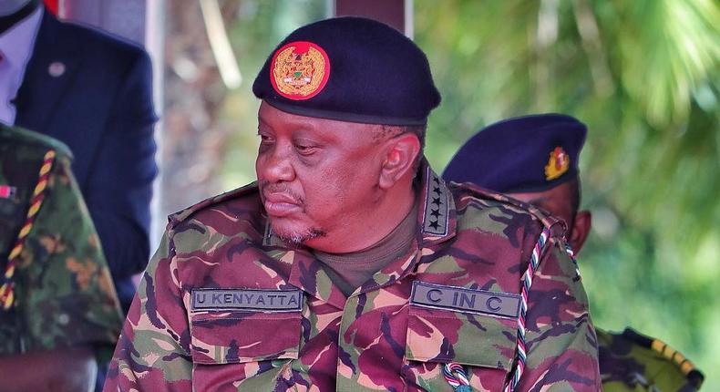 President Uhuru Kenyatta during a past military function [Photo credits: Kenya Pixels]