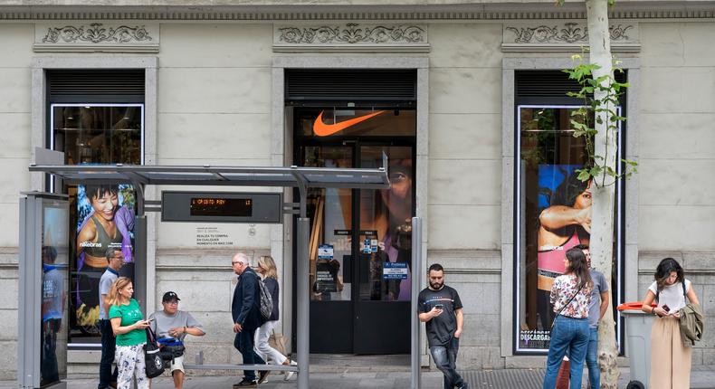A Nike store in Spain.Xavi Lopez/SOPA Images/LightRocket via Getty Images