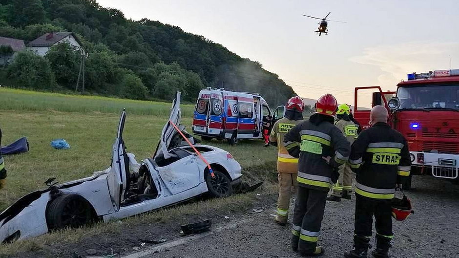 Wypadek w Olszynach koło Zakliczyna