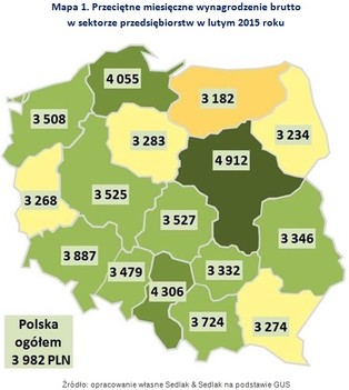 W których województwach zarobimy najwięcej? [MAPA]