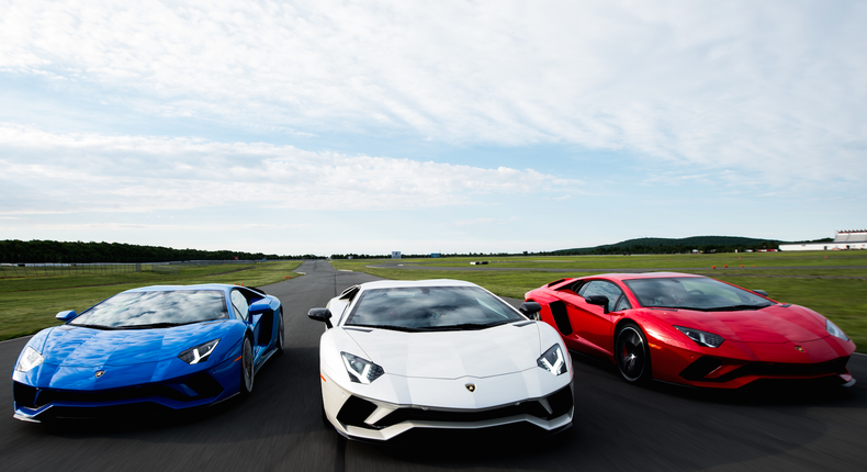 The Lamborghini Aventador S.