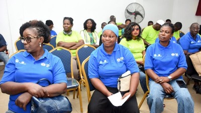 Some officials of NG-CARES at a workshop in Lagos. [NAN]