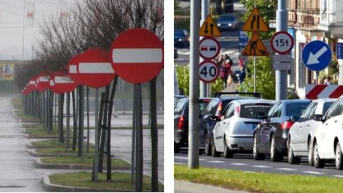 GDDKiA na forum przedstawiła plan ograniczenia liczby znaków na polskich drogach Źródło: prezentacja GDDKiA