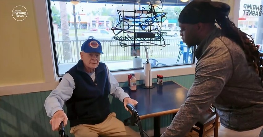 Čarli Hiks i Donel Stavort u restoranu Šrimp basket u Pensakoli