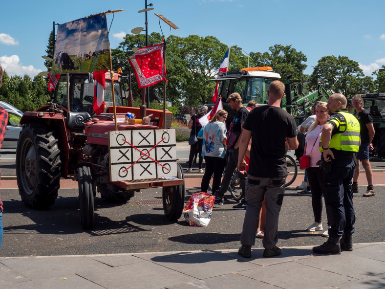 Protest rolników w Holandii, 4 lipca 2022 r.,