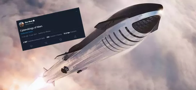 Elon Musk publikuje wideo z eksplozji Starship w slow motion i pisze o "cyberwikingach z Marsa"