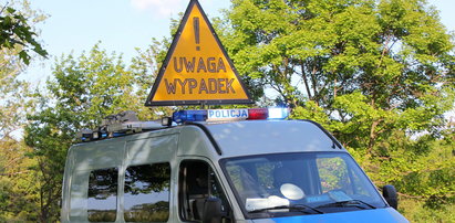 Wypadek szkolnego autobusu w Łódzkiem
