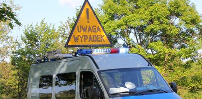 Wypadek szkolnego autobusu w Łódzkiem