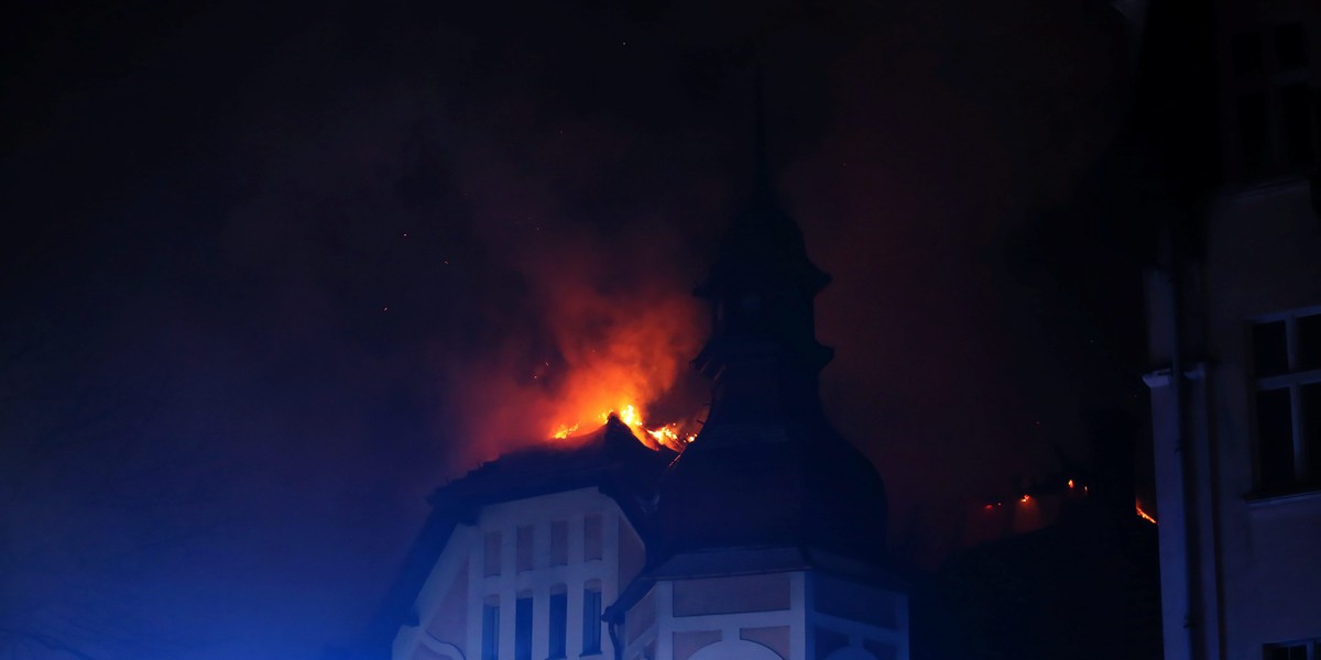 Pożar w Ostrowie Wielkopolskim przed FEN 38.