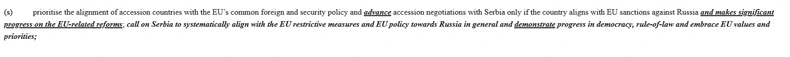 Tekst amandmana iz Nacrta rezolucije o strategiji proširenja