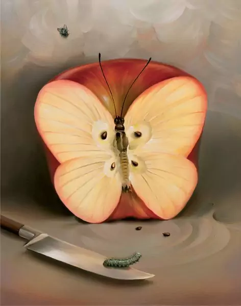 Obraz &quot;Butterfly Apple&quot; (fot. screen z themindsjournal.com)
