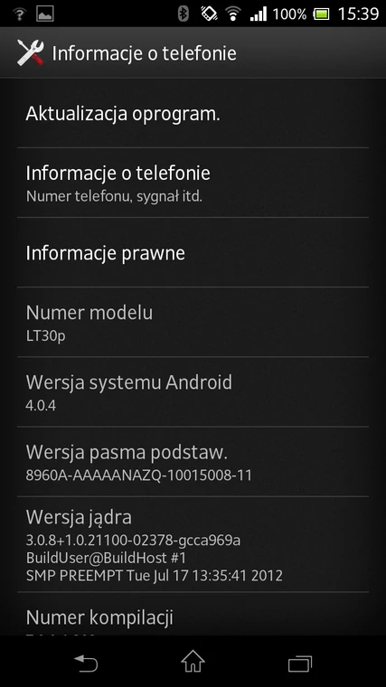 Sony Xperia T