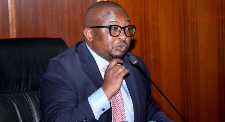 Housing PS Charles Hinga speaking during a past session in Parliament