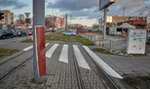 Beton na torach tramwajowych. Motorniczy miał refleks