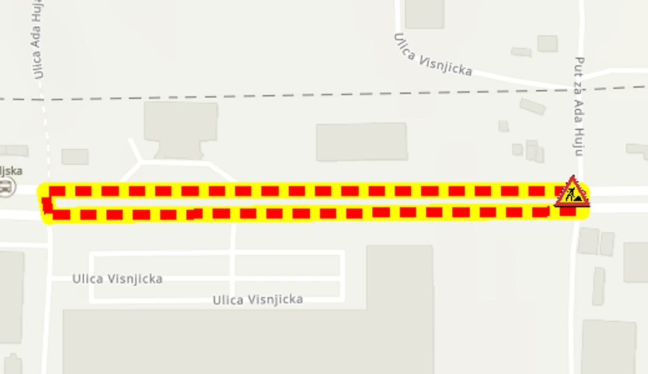 Radovi u Višnjičkoj ulici