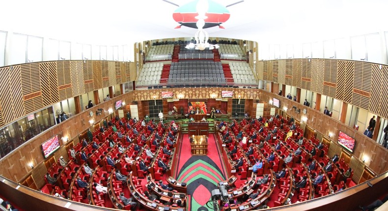 Kenyan National Assembly chambers during a past session