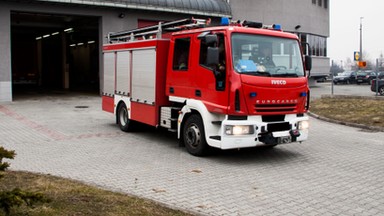 Wypadek ciężarówki na A4. Pojazd stanął w płomieniach