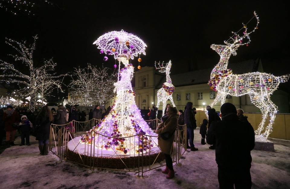 Iluminacja świąteczna w Warszawie