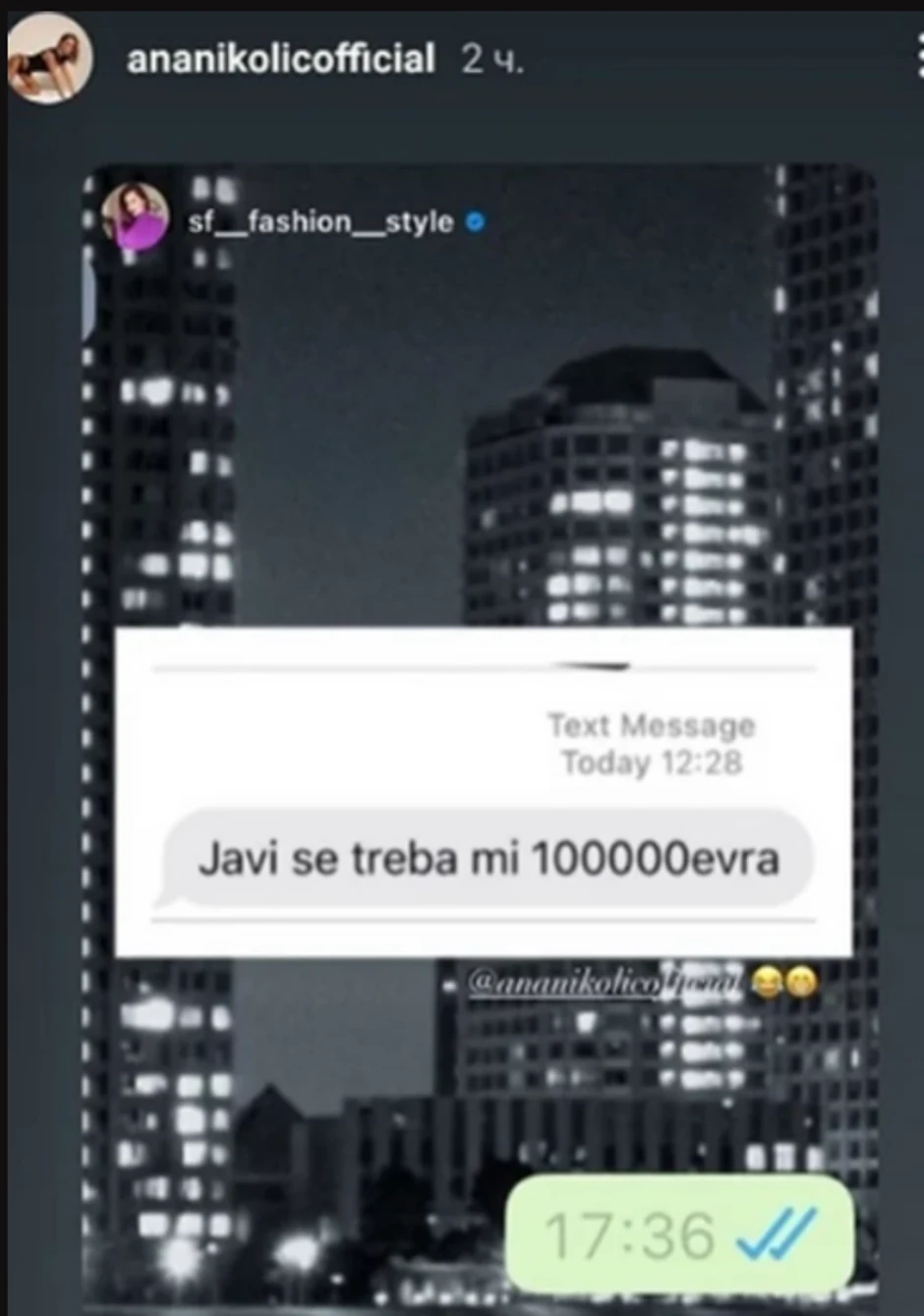 Poruke Ane Nikolić i Sonje