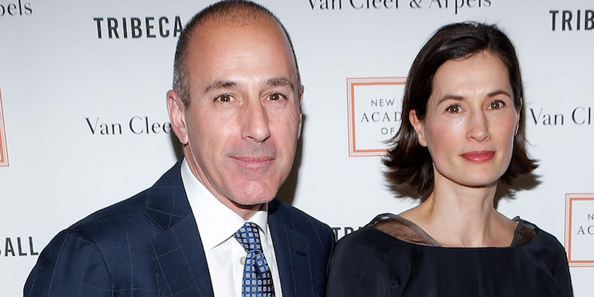Matt Lauer has been married for 19 years to a Dutch former model, who reportedly filed for divorce in 2006