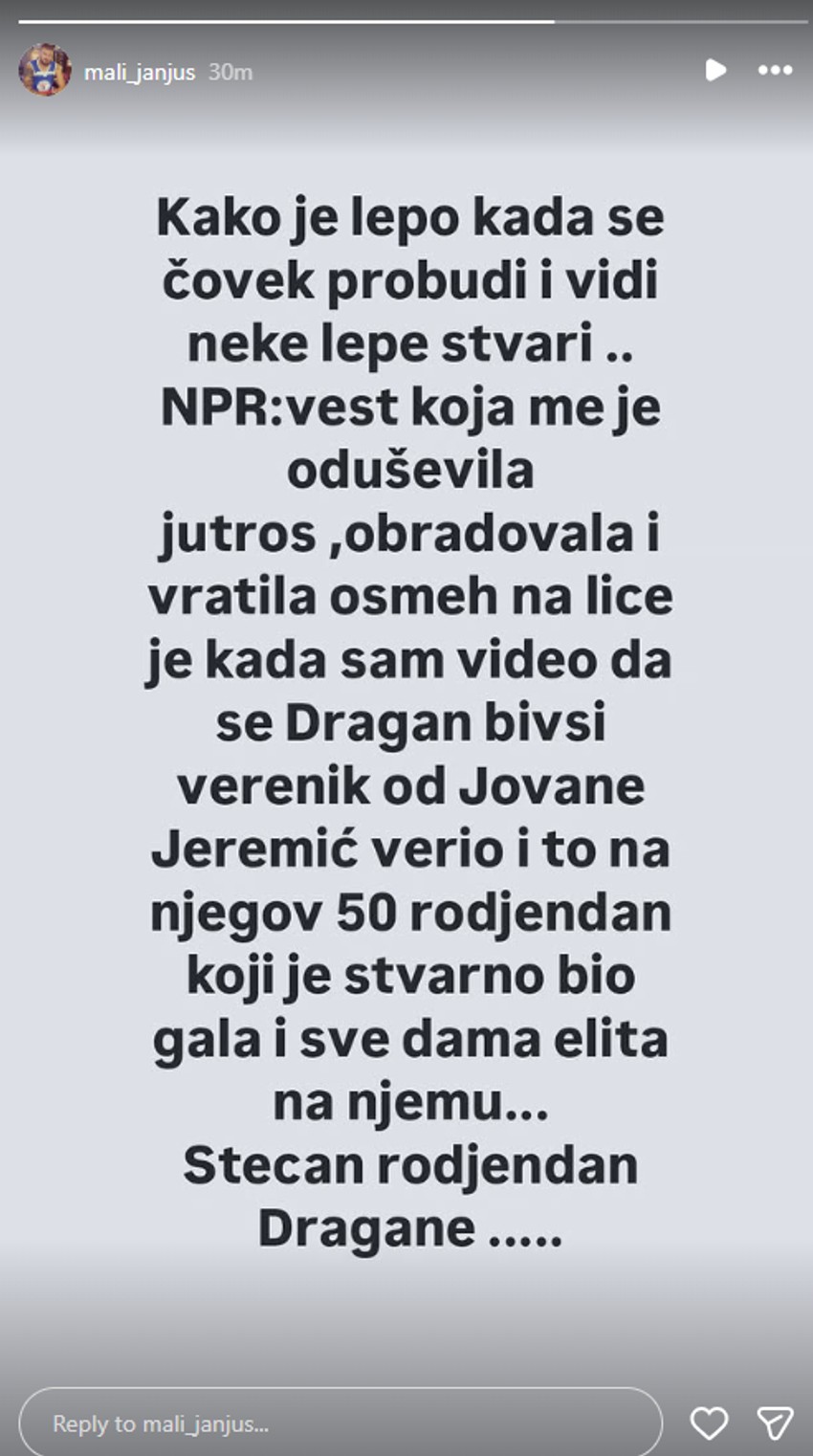 Janjuš objava