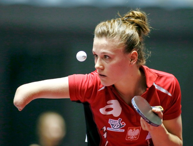 Natalia Partyka i jej koleżanki grają na mistrzostwach świata