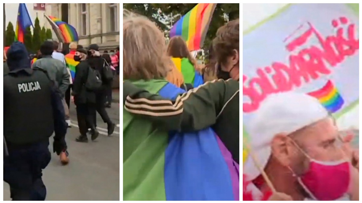 Pierwszy polsko-niemiecki marsz równości. Duża frekwencja i kontrmanifestanci