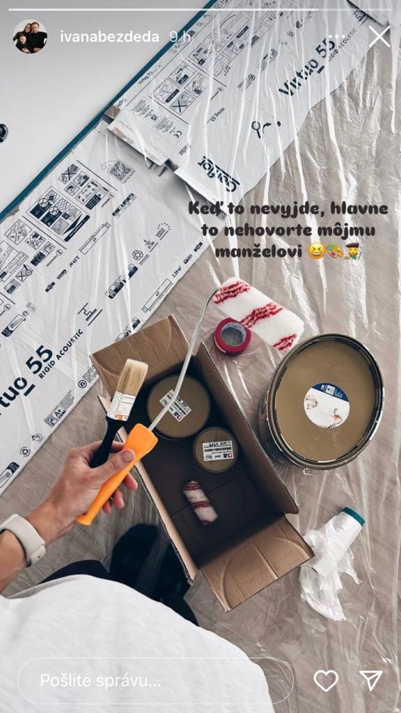 Ivana sa chopila maľovania.