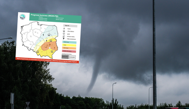 Boris niesie kolejne zagrożenie. IMGW ostrzega przed trąbami powietrznymi