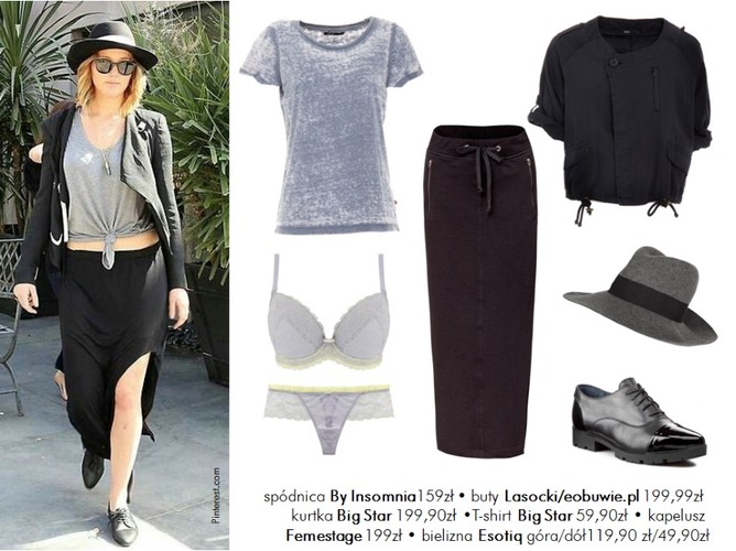 STYLIZACJE inspirowane Jennifer Lawrence