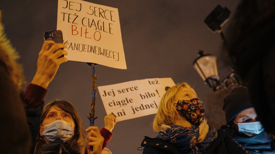 Ogólnopolski protest przeciw zakazowi aborcji, w wyniku którego zmarła pierwsza Polka / Gdańsk