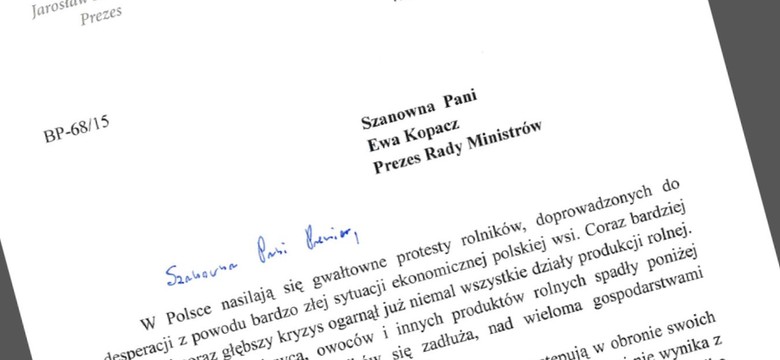 Kaczyński pisze list do Kopacz. Ostrzega i wyznacza 7 punktów