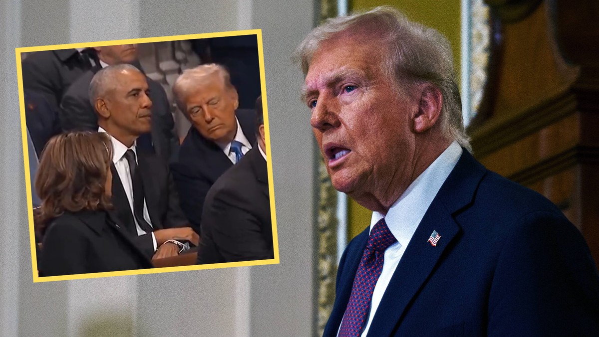 Donald Trump przyznał, że nie zdawał sobie sprawy z nagrania z Barackiem Obamą. Wideo wzbudza kontrowersje [Źródło: Onet]
