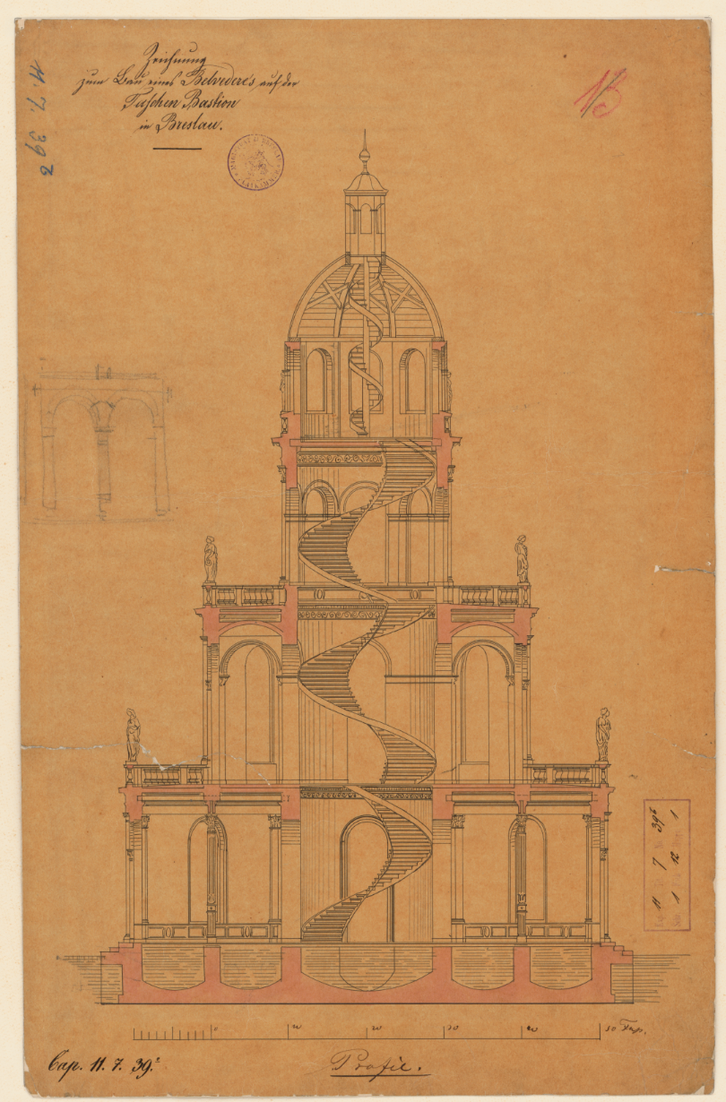 Projekt gloriety z XIX wieku