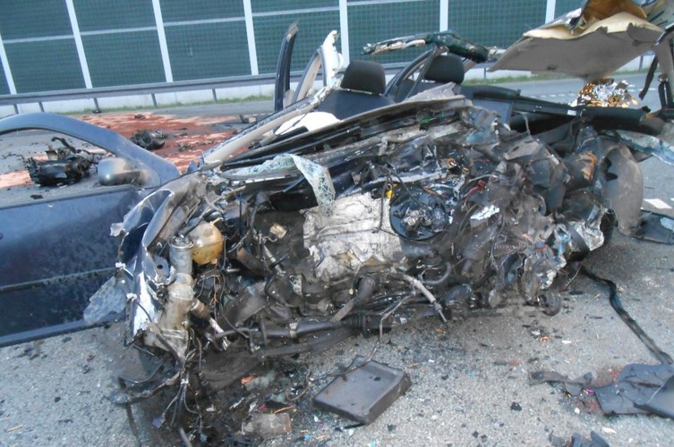 Wypadek na autostradzie A1