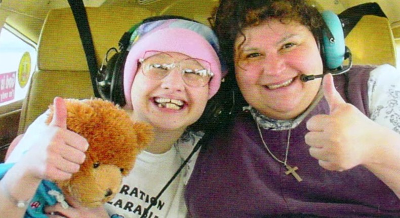 A photo of Gypsy Rose, left, and her mother Dee Dee Blancharde from HBO's Mommy Dead and Dearest.