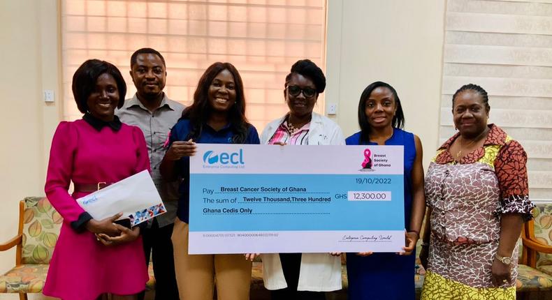 Enterprise Computing donates to support Breast Society of Ghana