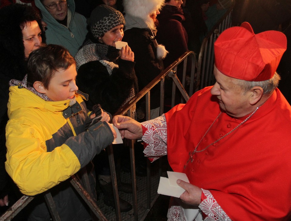 Szopka i choinka na ul. Franciszkańskiej