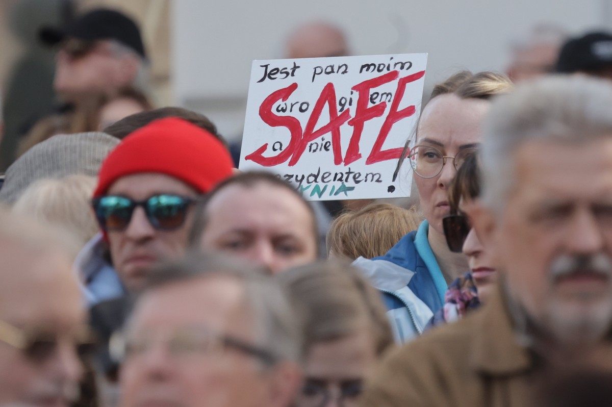 Demonstracja zwolenników programu SAFE